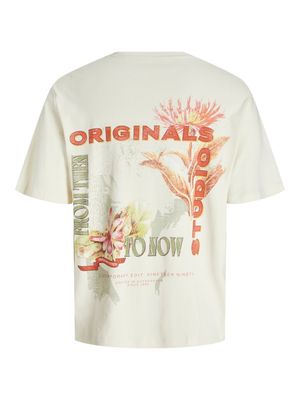 JORLUCCA GRAPHIC TEE SS C.N CIFF LN Antique White