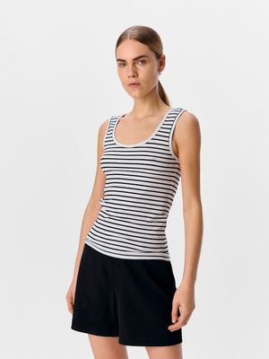 OBJJAMIE S/L SLI TANK TOP AOP NOOS  White/Black