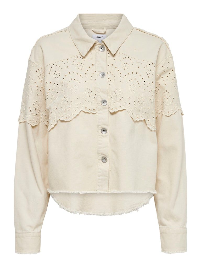 ONLELENA CROCHET JACKET NOOS OTW Moonbeam