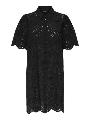 ONLVALAIS S/S DRESS WVN NOOS Black
