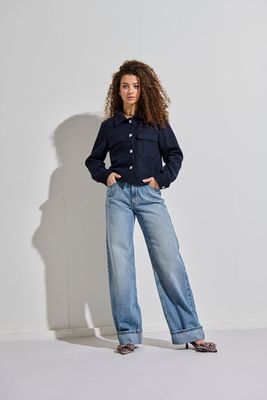 ONLMIRA LIFE NANCY SHORT JACKET OTW Night Sky