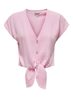 ONLSIESTA SS KNOT LIN BL SHIRT PNT NOOS Pirouette