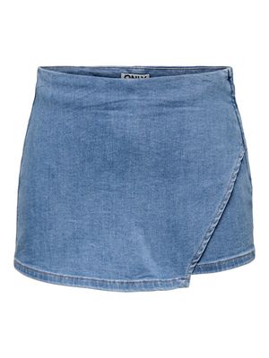 ONLMIST-YASMINE MW WRAP SKORT DNM Medium Blue Denim