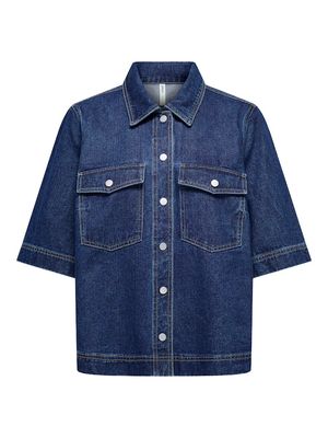 ONLBELLE S/S SHIRT DNM GUA NOOS Dark Blue Denim