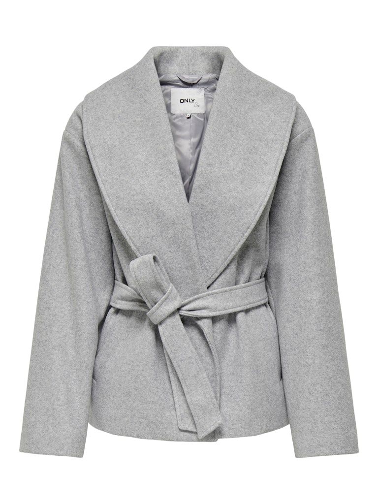 ONLAUGUSTA LIFE SHORT COAT OTW NOOS Light Grey Melange