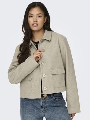 JDYCALLIE SHORT JACKET OTW HAB  Incense/Melangé