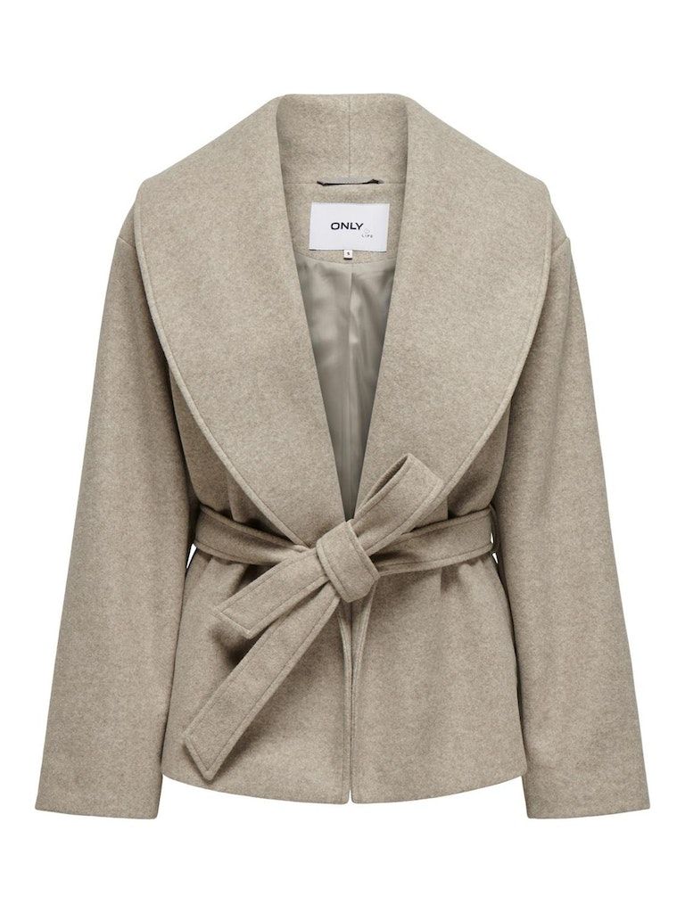 ONLAUGUSTA LIFE SHORT COAT OTW NOOS Fungi/MELANGE