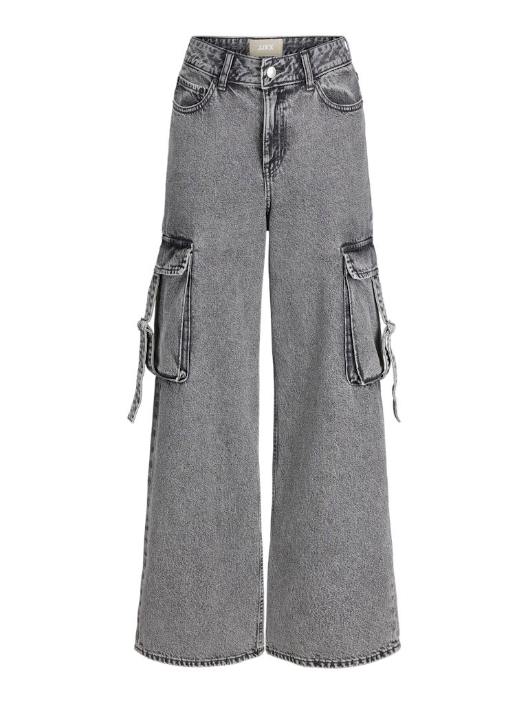 JXTOKYO WIDE CARGO MW JEANS DNM Grey Denim