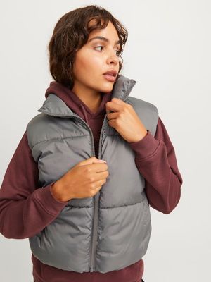 JXSOLVEJ PUFFER VEST OTW SN Gargoyle