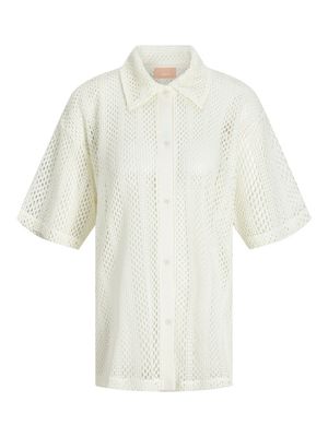 JXELLIE SS LOOSE SHIRT JRS LN Vanilla Ice