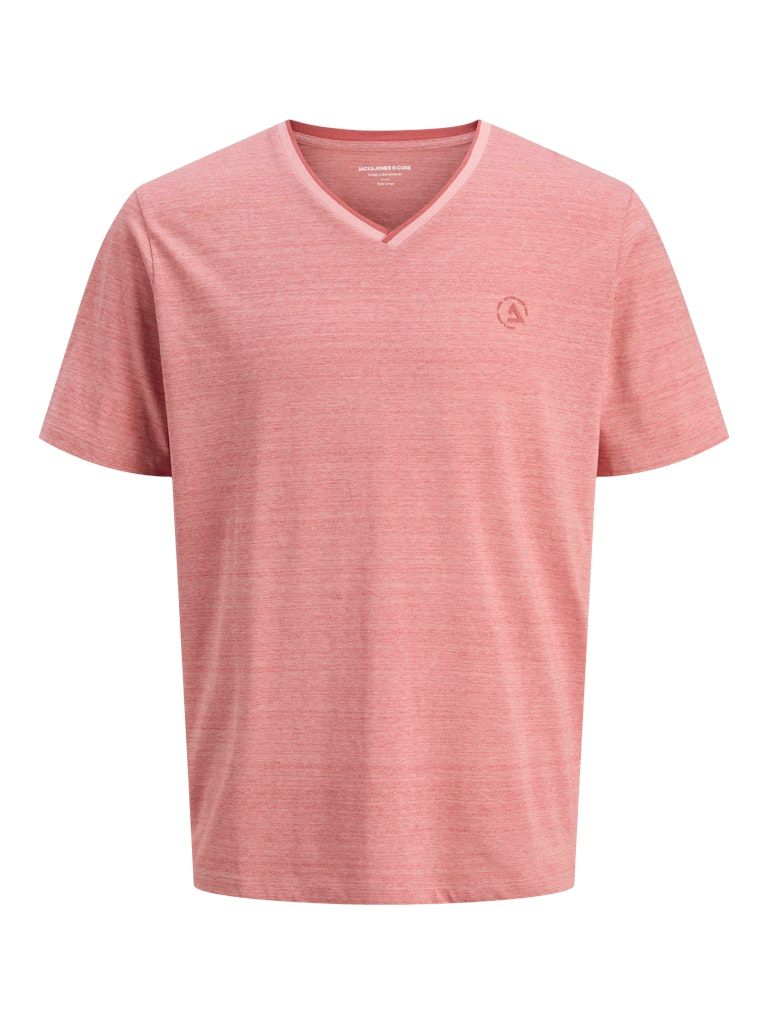 JCOCONTRAST TEE SS V-NECK SMU Pink Icing/NEW