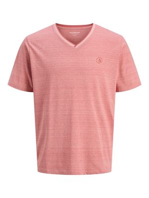 JCOCONTRAST TEE SS V-NECK SMU Pink Icing/NEW