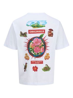 JORACAPULCO RETRO ELEMENT BACK TEE SS CN Bright White