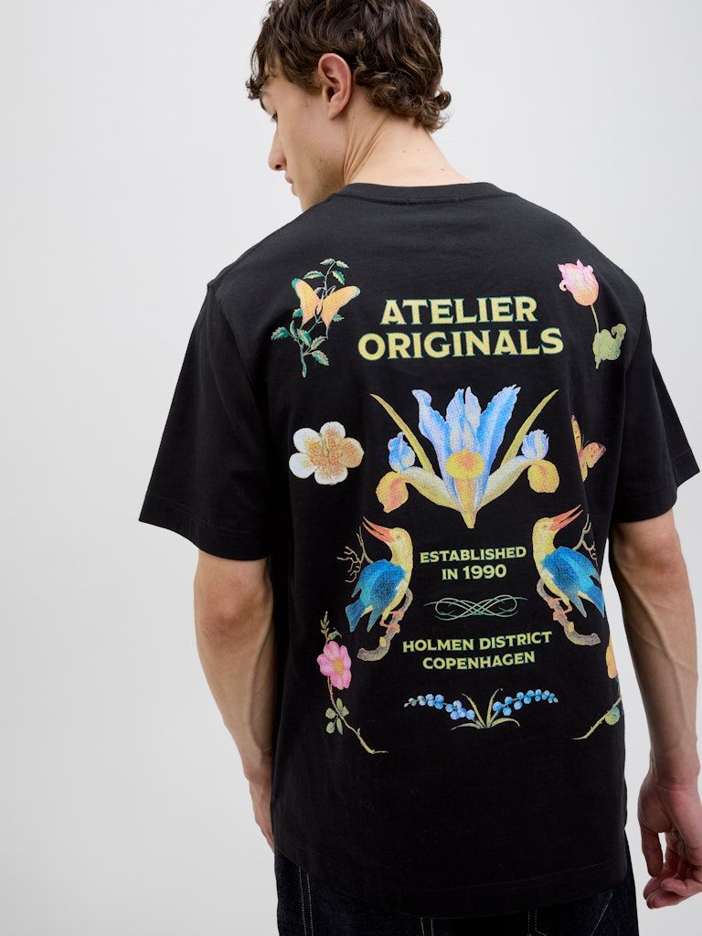 JORACAPULCO RETRO ELEMENT BACK TEE SS CN Black