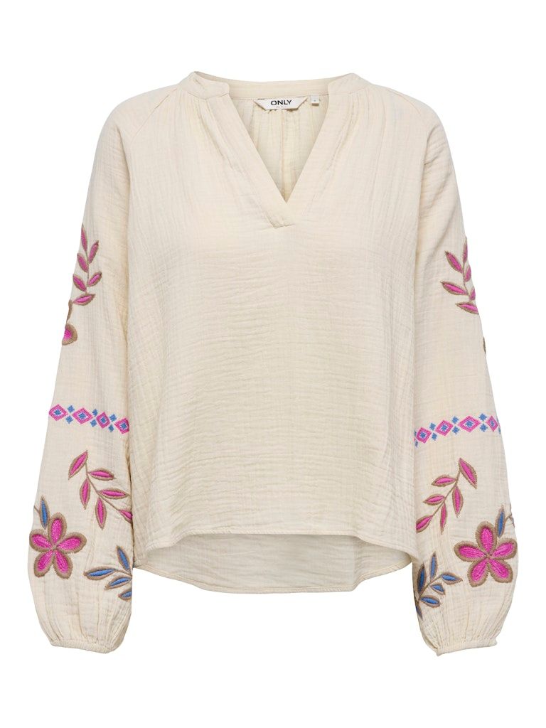 ONLBLAKE LIFE LS EMB SHIRT WVN Pumice Stone