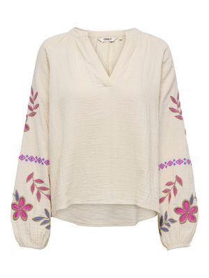 ONLBLAKE LIFE LS EMB SHIRT WVN Pumice Stone