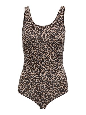ONLLOVE LEO S/L BODY JRS Cloud Dancer/LEO PRINT