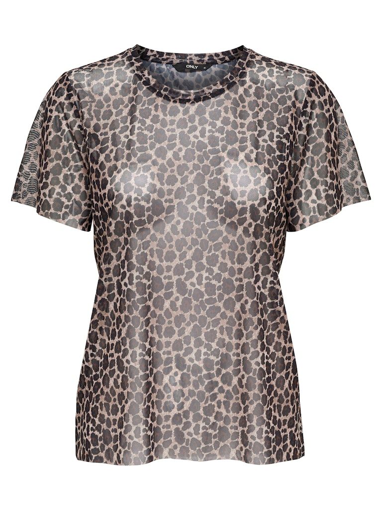 ONLMAJA LEO MESH S/S TOP JRS Black-LEO