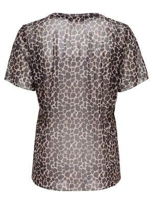 ONLMAJA LEO MESH S/S TOP JRS Black-LEO
