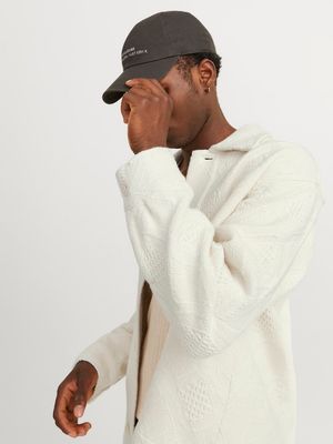 JORGREENPOINT JACQUARD OVERSHIRT LS LN Antique White