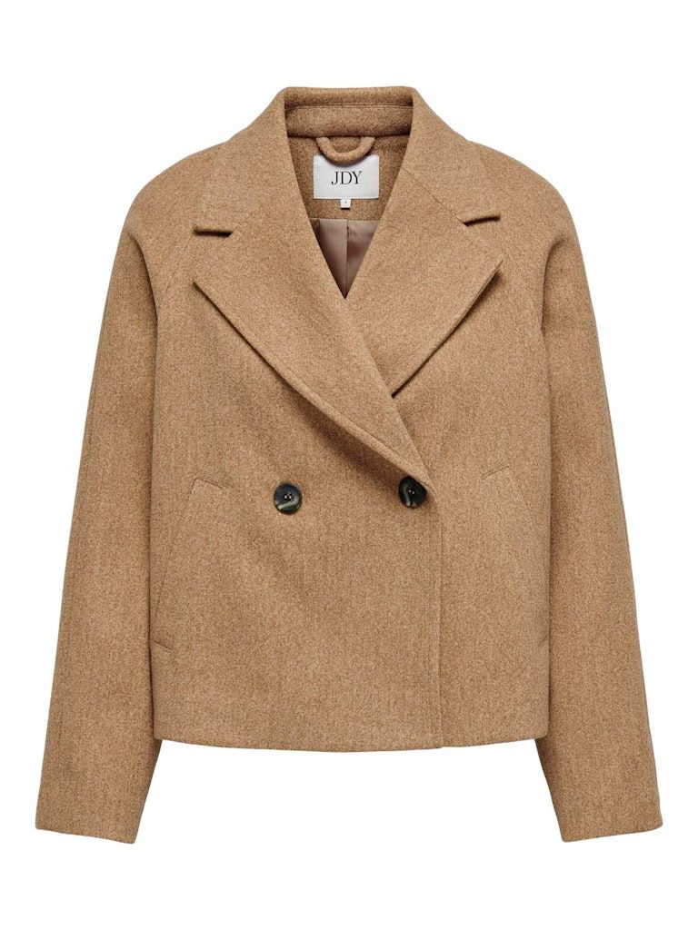 JDYVIOLA SHORT JACKET OTW HAB Camel/MELANGE