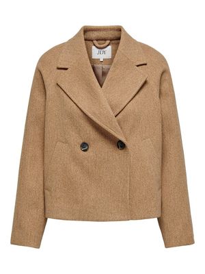 JDYVIOLA SHORT JACKET OTW HAB Camel/MELANGE