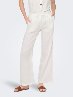 JDYTHEIS LIFE WIDE PANT WVN NOOS Cloud Dancer