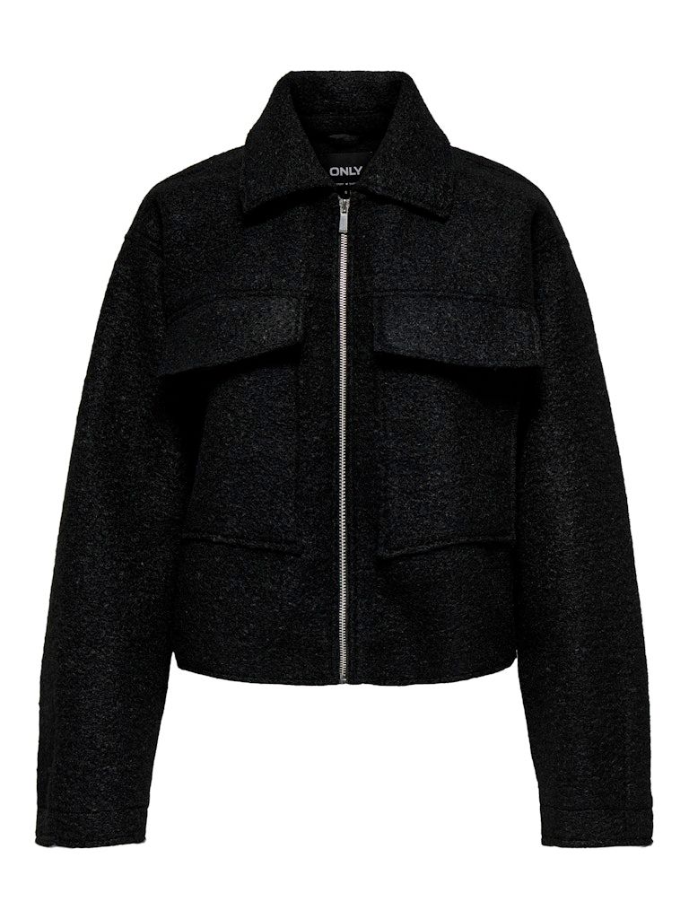 ONLSIERRA BOUCLE JACKET OTW Black