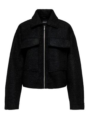 ONLSIERRA BOUCLE JACKET OTW Black