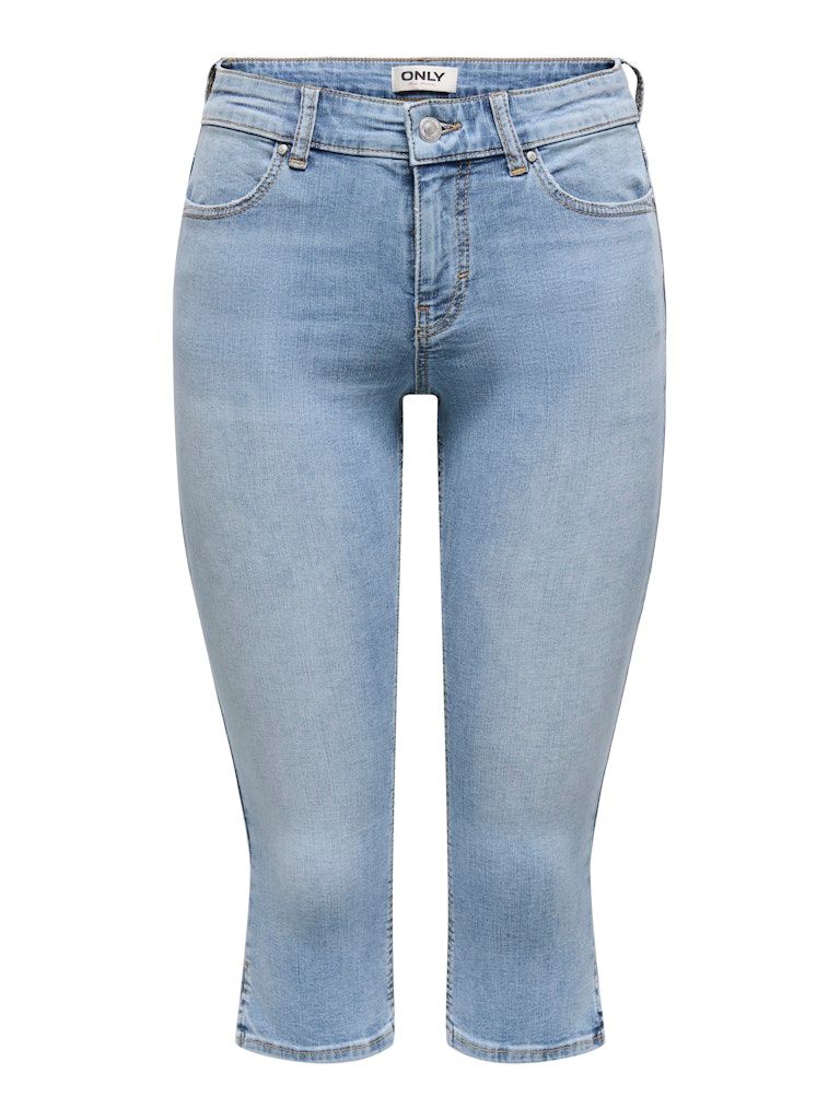 ONLBLUSH MW SLIT CAPRI DNM PIM NOOS Light Blue Denim