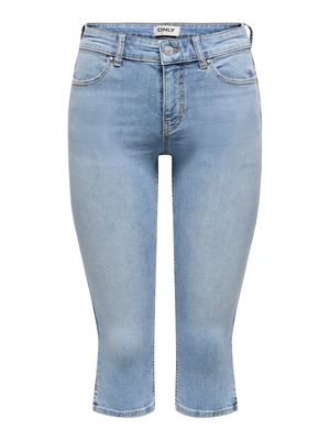 ONLBLUSH MW SLIT CAPRI DNM PIM NOOS Light Blue Denim