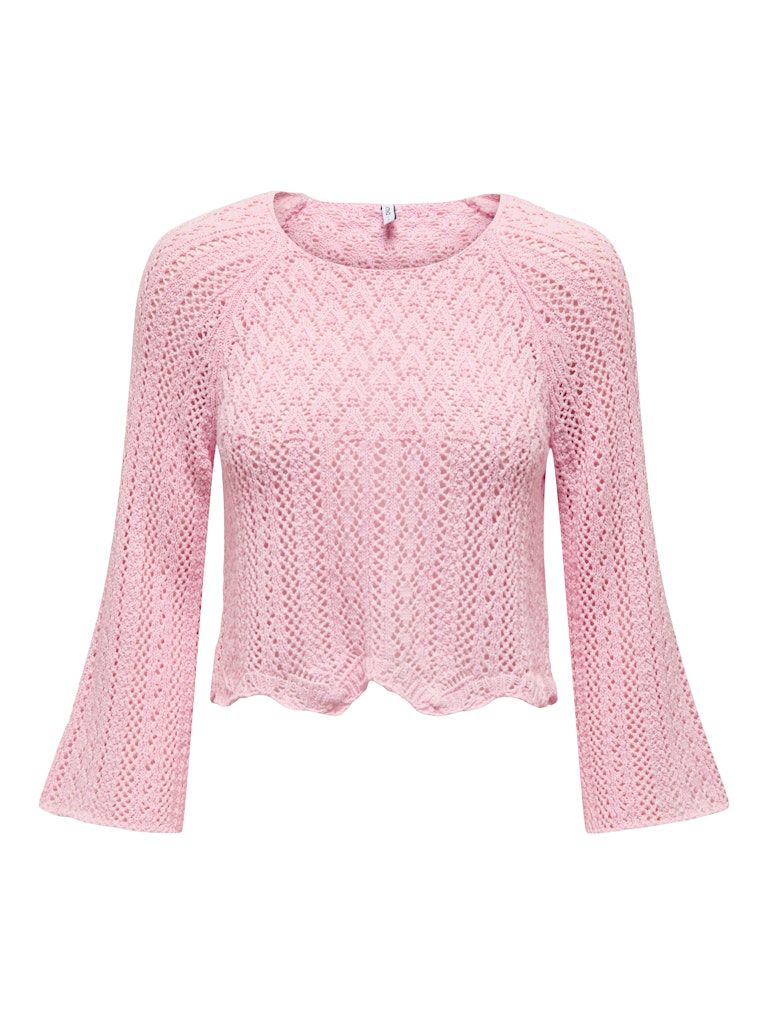 ONLNOLA LIFE 3/4 PULLOVER KNT NOOS Candy Pink