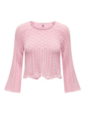ONLNOLA LIFE 3/4 PULLOVER KNT NOOS Candy Pink