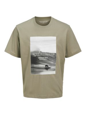 JCOUNION PHOTO PRINT TEE SS CREW NECK SN Shadow