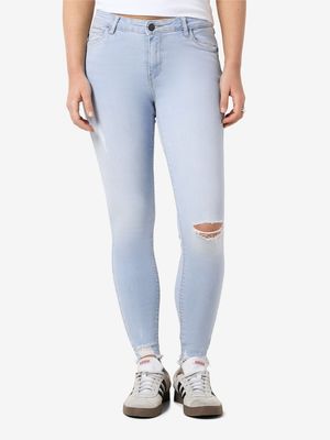 NMKIMMY NW DESTROY ANK SKNY AZ370LB NOOS Light Blue Denim