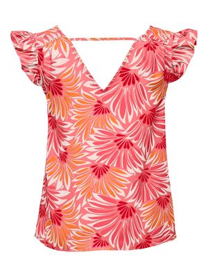 ONLHOLLIE LIFE FR FRILL TOP CS PTM Dubarry/Fr flowie