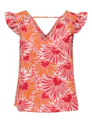ONLHOLLIE LIFE FR FRILL TOP CS PTM Dubarry/Fr flowie