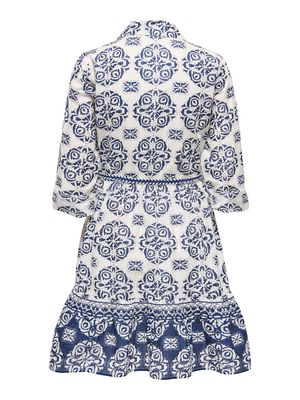 JDYANNA 7/8 DRESS WVN NOOS Cloud Dancer/MEDIEVAL