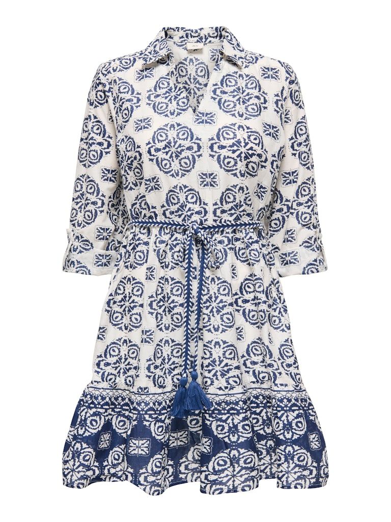 JDYANNA 7/8 DRESS WVN NOOS Cloud Dancer/MEDIEVAL