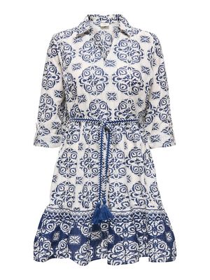 JDYANNA 7/8 DRESS WVN NOOS Cloud Dancer/MEDIEVAL
