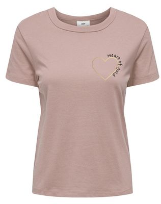 JDYPARIS S/S PRINT TOP JRS EXP Rose Smoke-HEART OF GOLD