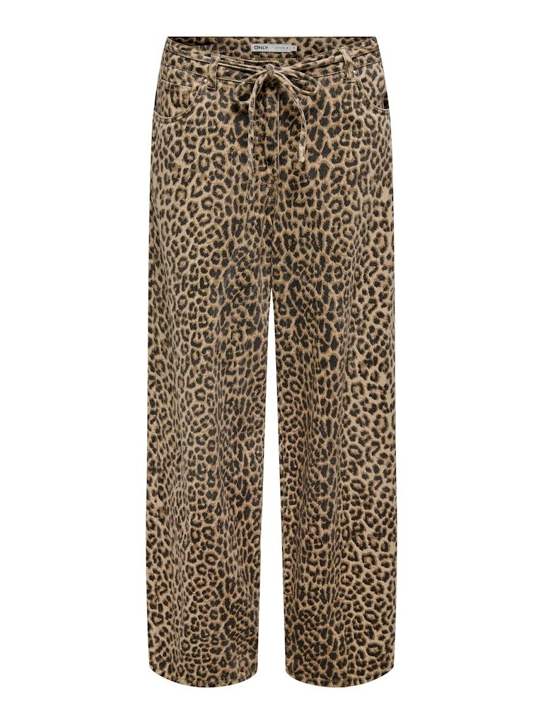 ONLNAOMI AOP PANTS OTW Toasted Coconut-LEO