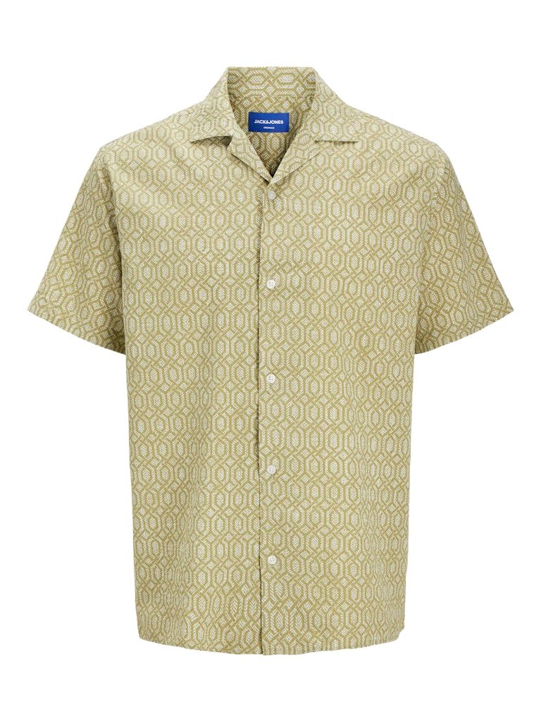 JORSEERSUCKER AOP SHIRT SS Cedar