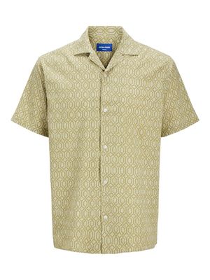 JORSEERSUCKER AOP SHIRT SS Cedar
