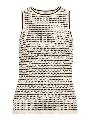 OBJESTER RE PATTERN TANK TOP DIV Sandshell-Black