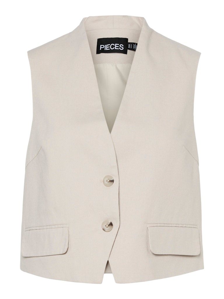 PCTIKI WAIST COAT Silver Gray