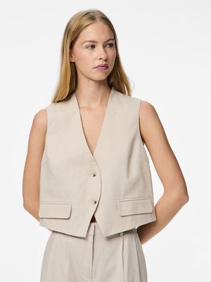PCTIKI WAIST COAT Silver Gray