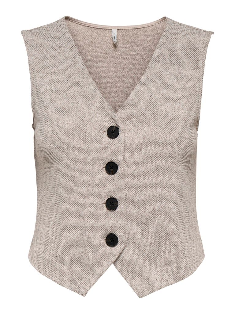 ONLJAYLA S/L WAISTCOAT JRS Pumice Stone/Melange