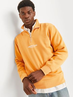 JORVESTERBRO SWEAT QUARTER ZIP HN NOOS Honey Yellow