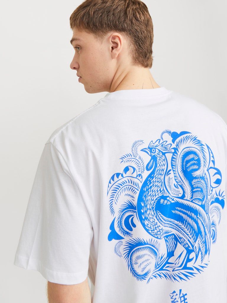 JORSNAKE TEE SS CREW NECK TG LN Bright White/BIRD